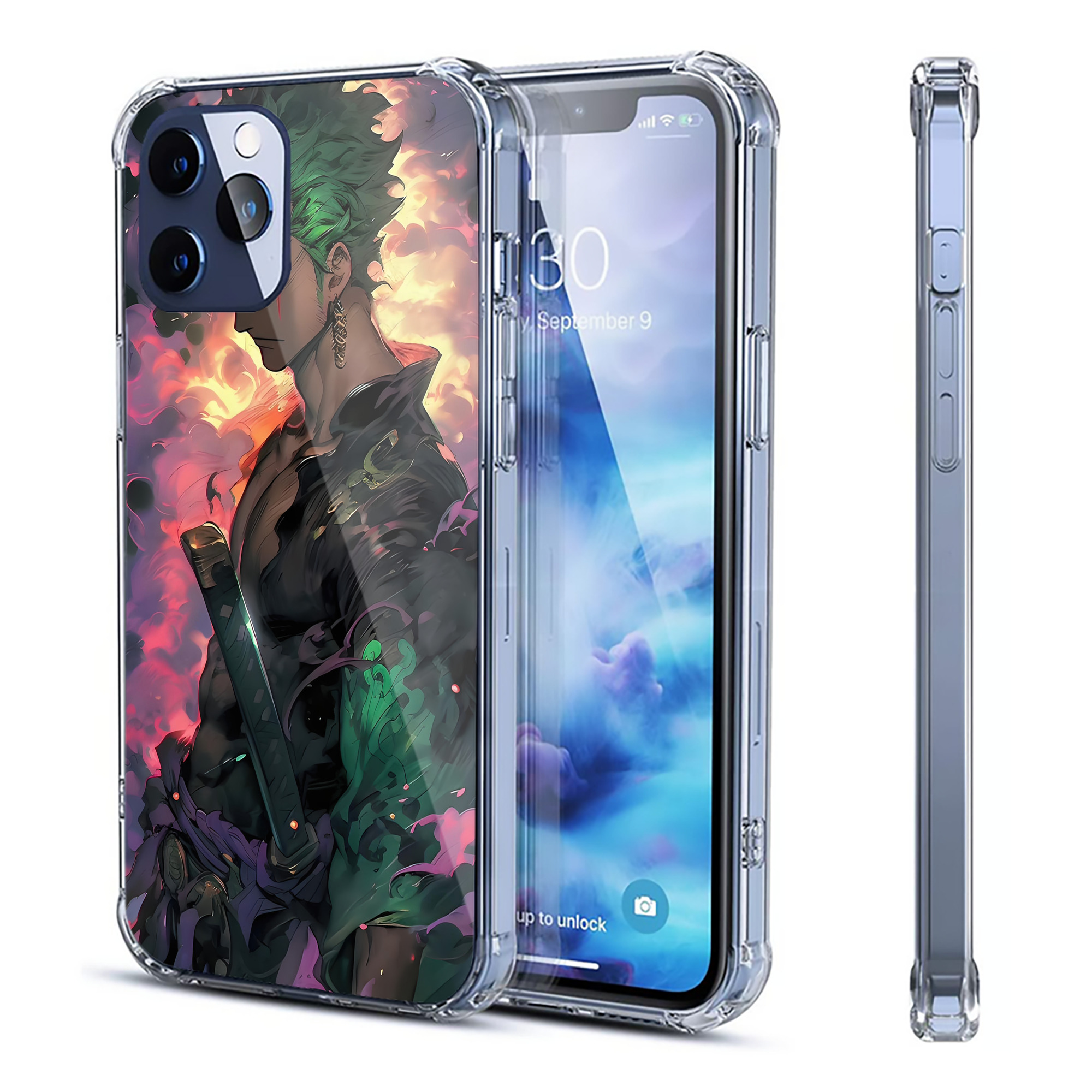 ワンピース ONE PIECE 【iPhone 12シリーズ対応】透明スマホケース（クリアソフトケース）